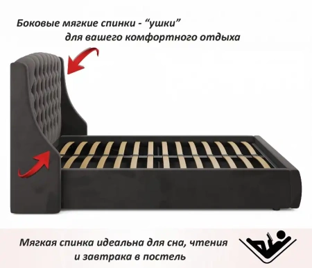 Кровать полутораспальная Stefani 2000x1400 с ПМ и матрасом PROMO B COCOS