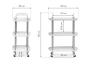 Журнальный стол Woodville Case 56х35х82 white