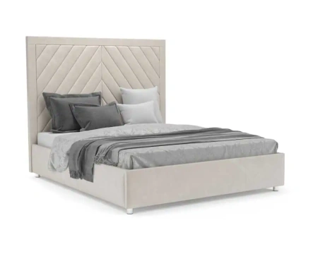 Кровать Мишель 160 см (Бархат бежевый STAR VELVET 6 LIGHT Beige)