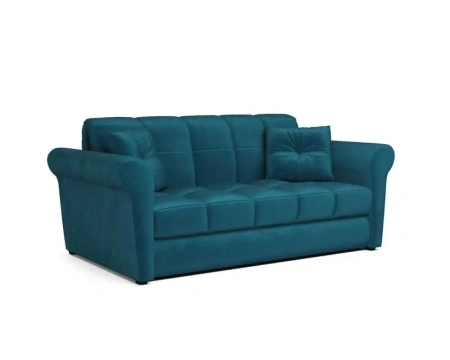 Диван аккордеон Гранд НПБ 155х200 см (бархат сине-зеленый STAR VELVET 43 BLACK GREEN)