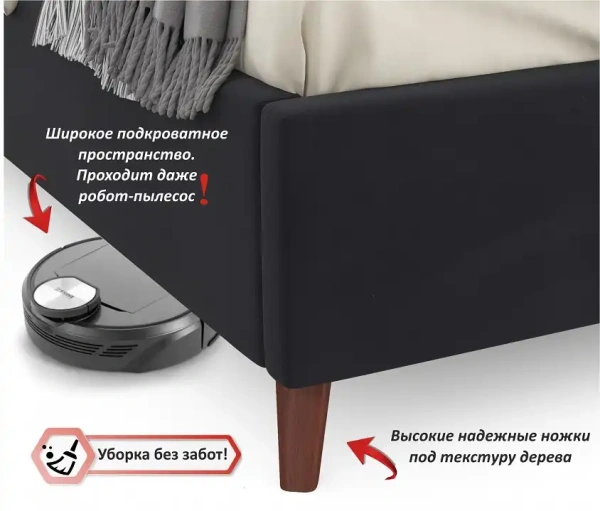 Кровать двуспальная Betsi 2000x1600
