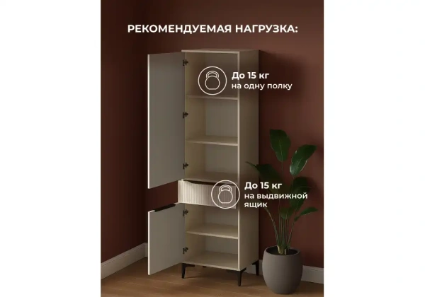 Шкаф Woodville Иадама кашемир / кашемир