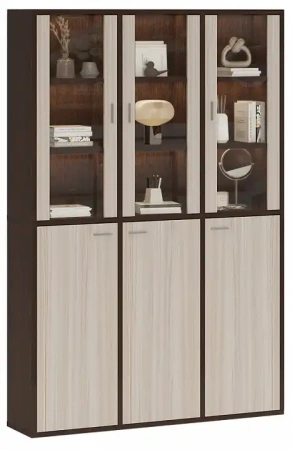 Шкаф-витрина Домино СУ(ш3в2)+3ФГ+3ФС