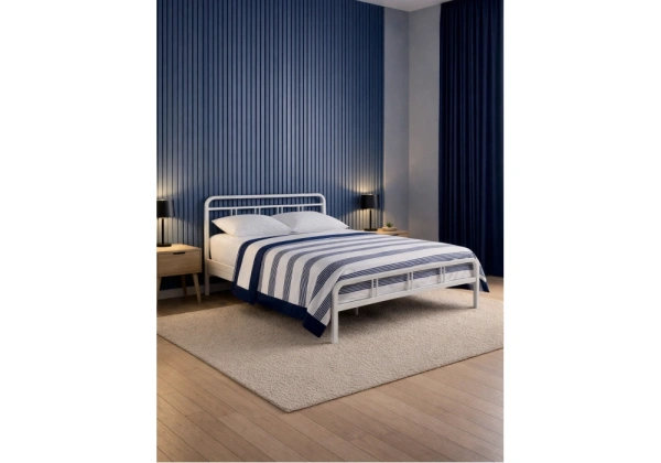 Кровать Woodville Рейк 120х200 белая