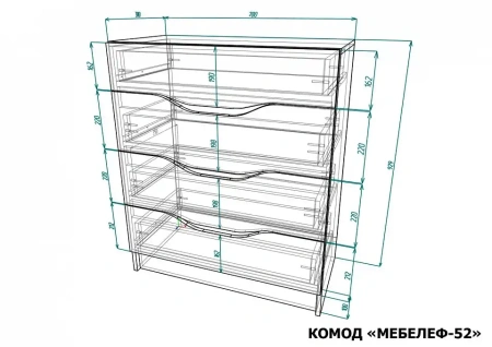 Комод Мебелеф-52