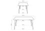 Стол деревянный Woodville by Лайфмебель Table 110 white / wood